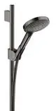 AXOR-HG-AXOR-Uno-Brauseset-0-90-m-mit-Handbrause-120-3jet-Polished-Black-Chrome-27987330 gallery number 1